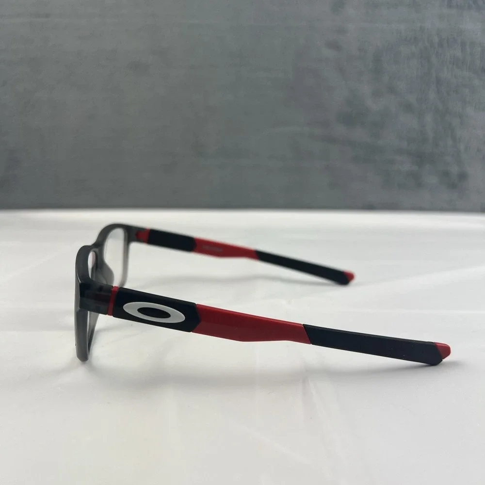 Oakley OY8007 0250 Field Day Youth Glasses Satin Grey Smoke Red 50-15-128 FRAMES